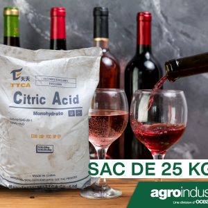 ACIDE CITRIQUE MONOHYDRATE 99% En sac de 25 kg